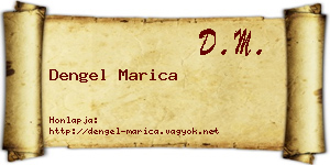 Dengel Marica névjegykártya